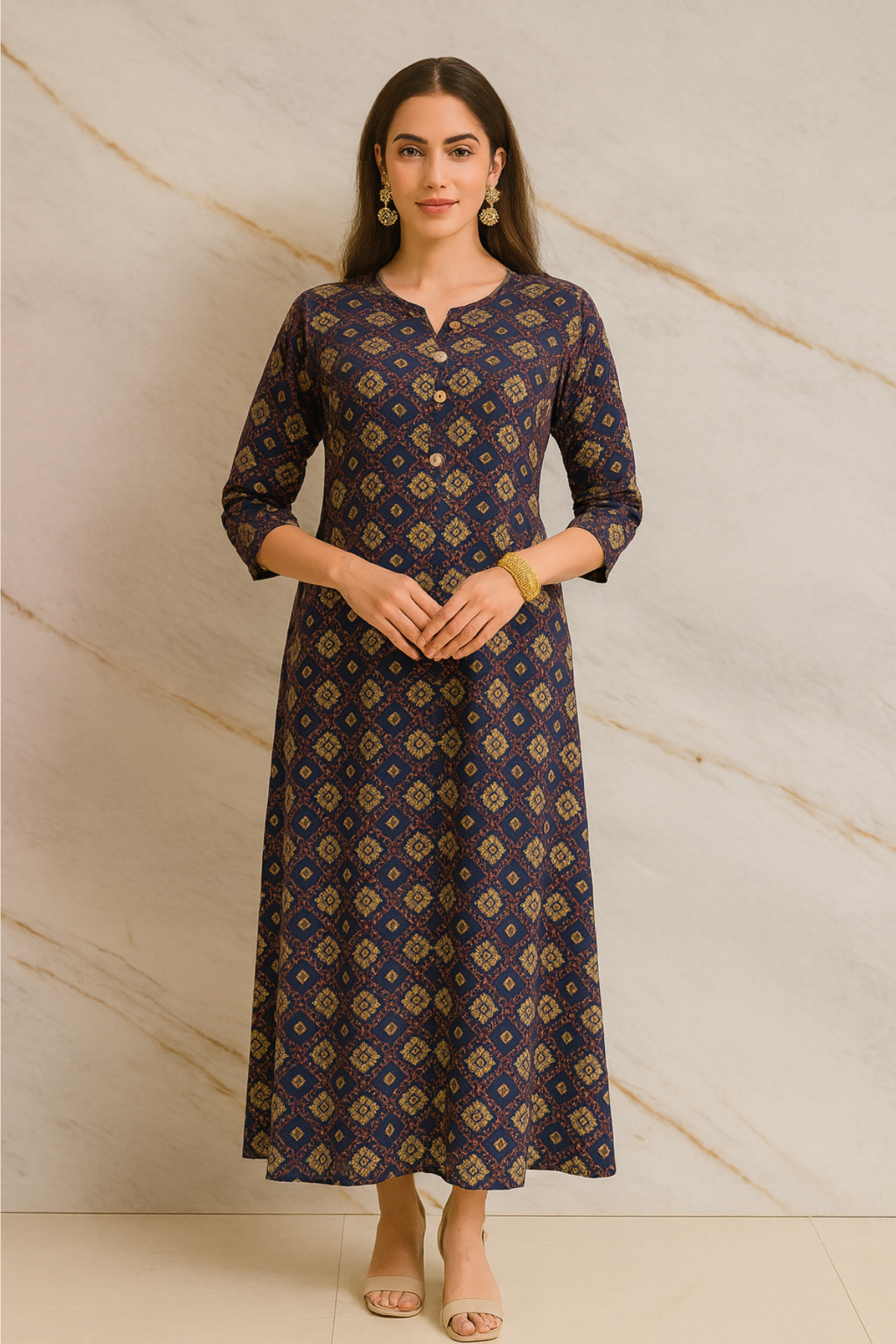 Regal Blue Kurti