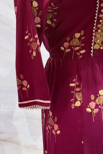 Royal Purple Anarkali Kurti