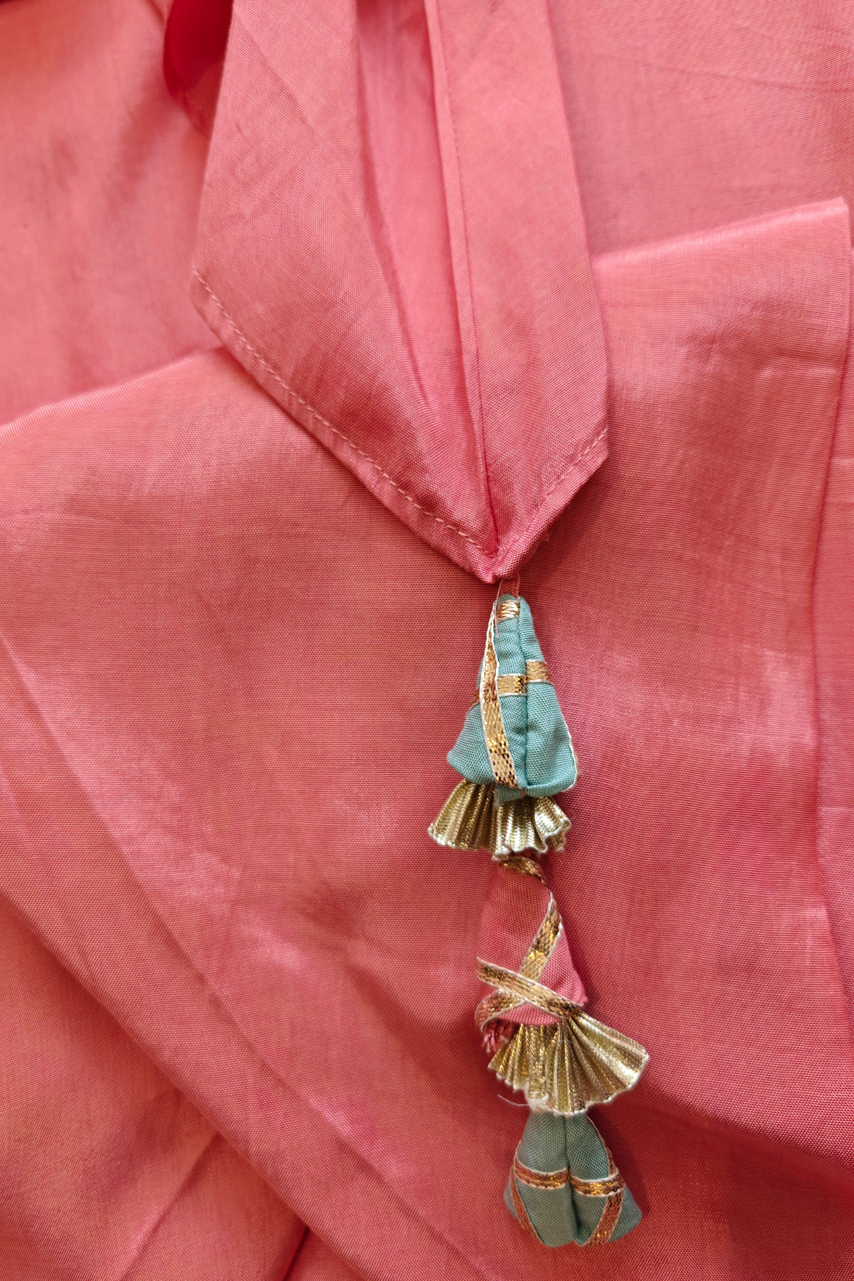 Pink Asymmetrical Kurta Set