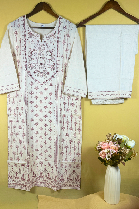 Minimal floral Cotton Palazzo Set