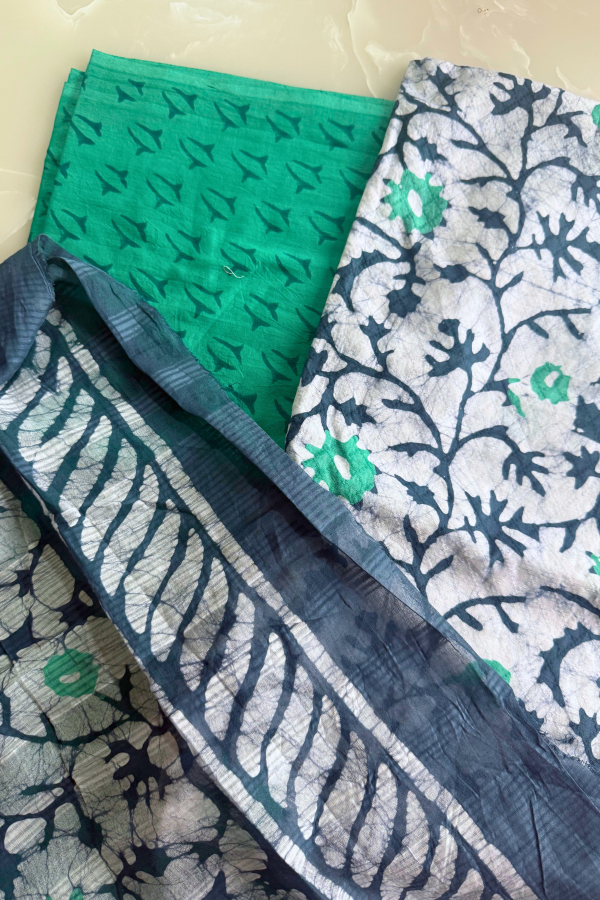 Botanical Print Cotton Suit Set