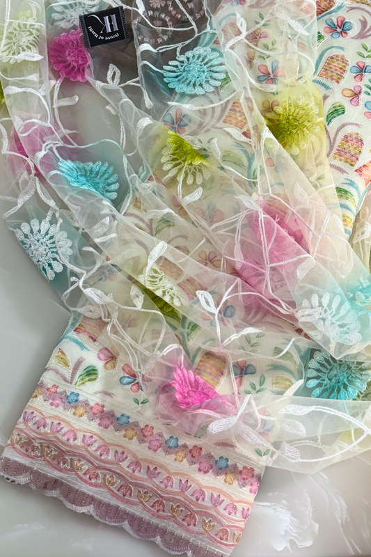 Botanical Organza Suit Set