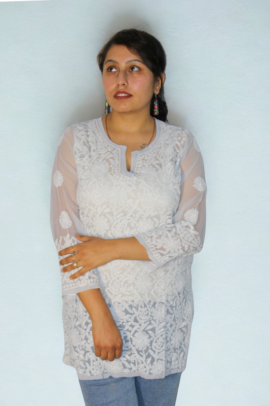 Summer Georgette Short Kurti