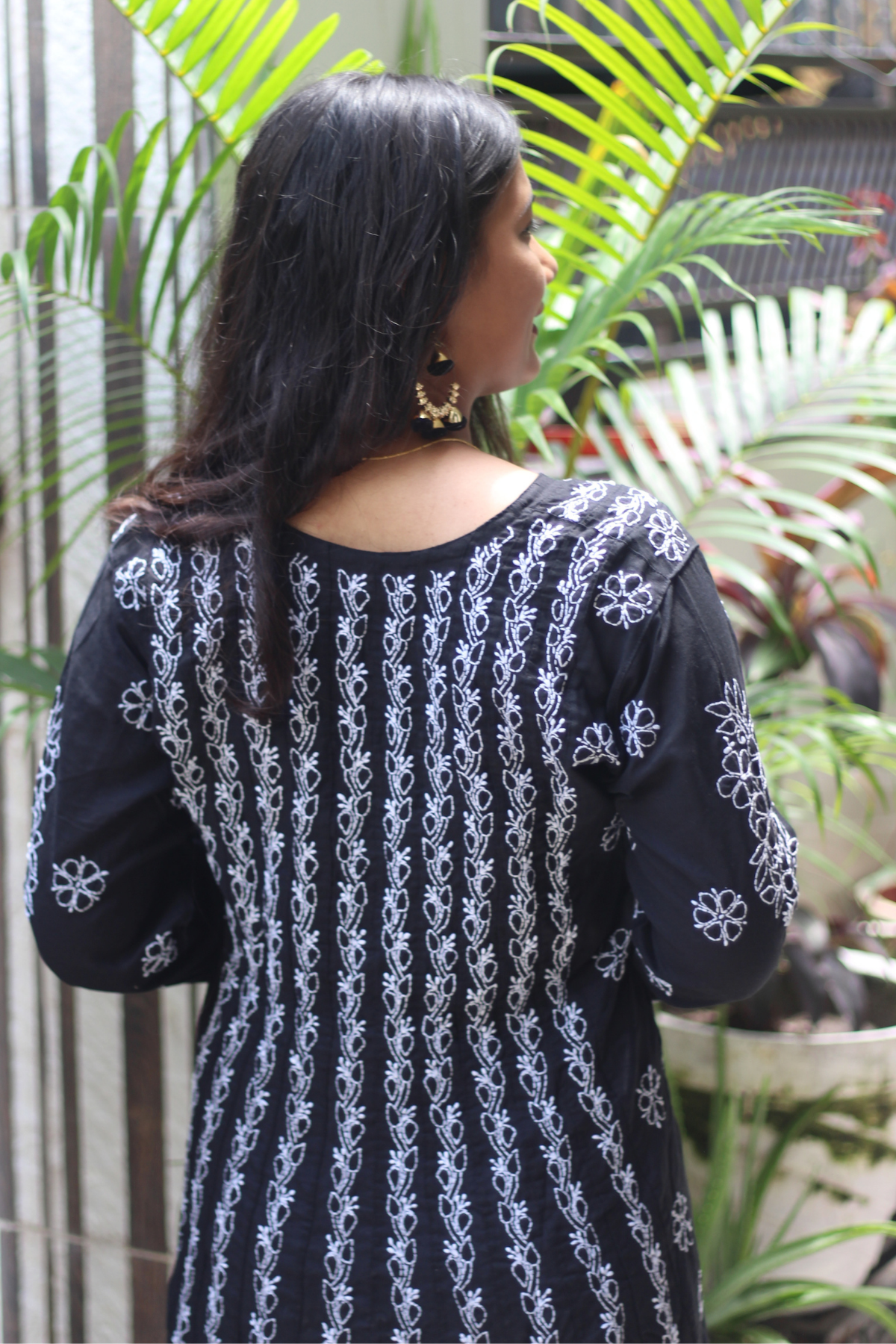 Chikankari Cotton Anarkali
