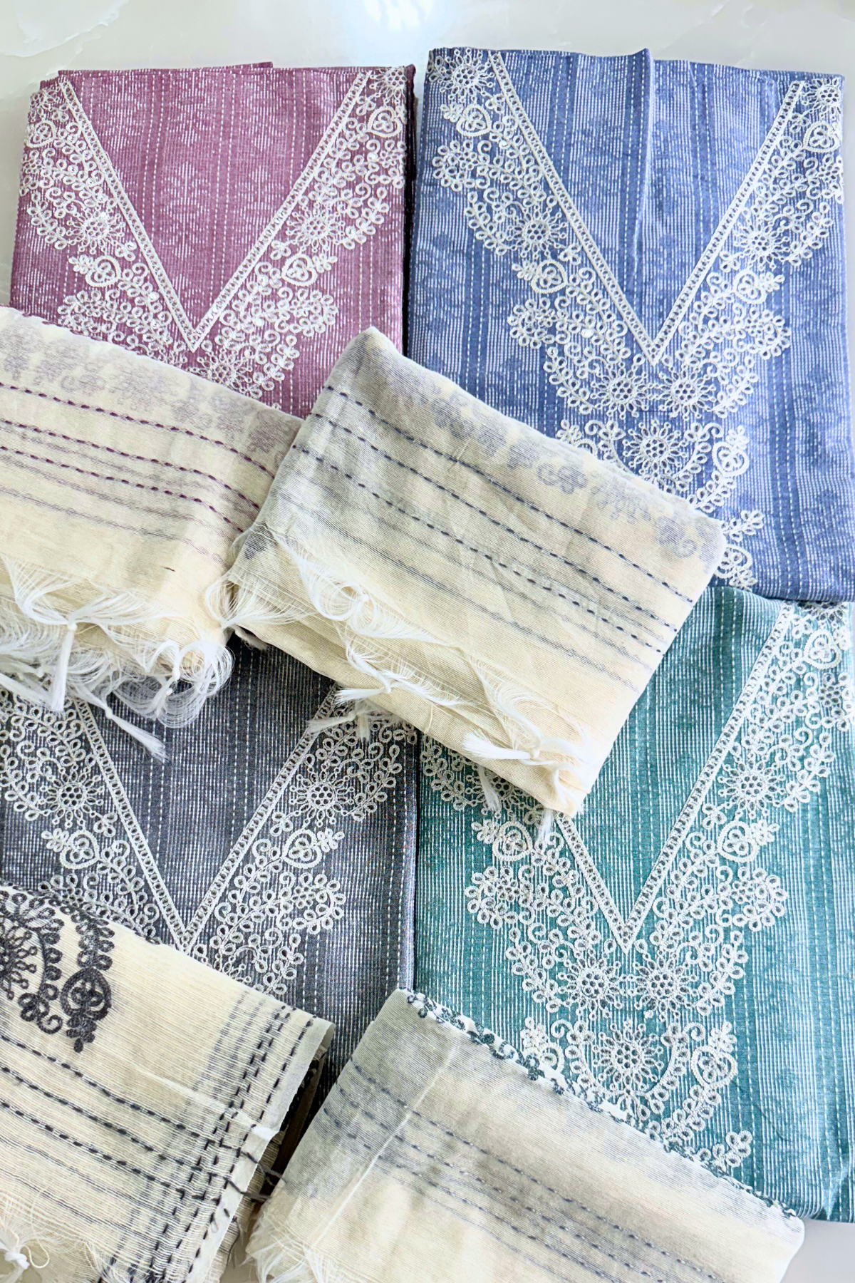 Cotton Linen Pastel Suit Set