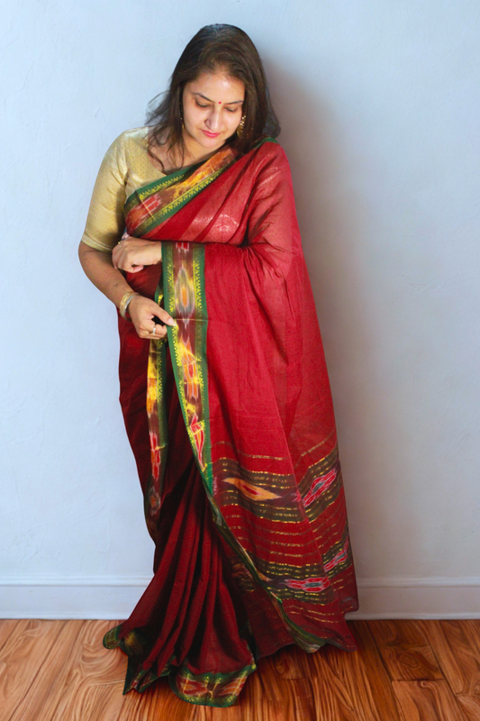 Cotton Patola Border Saree