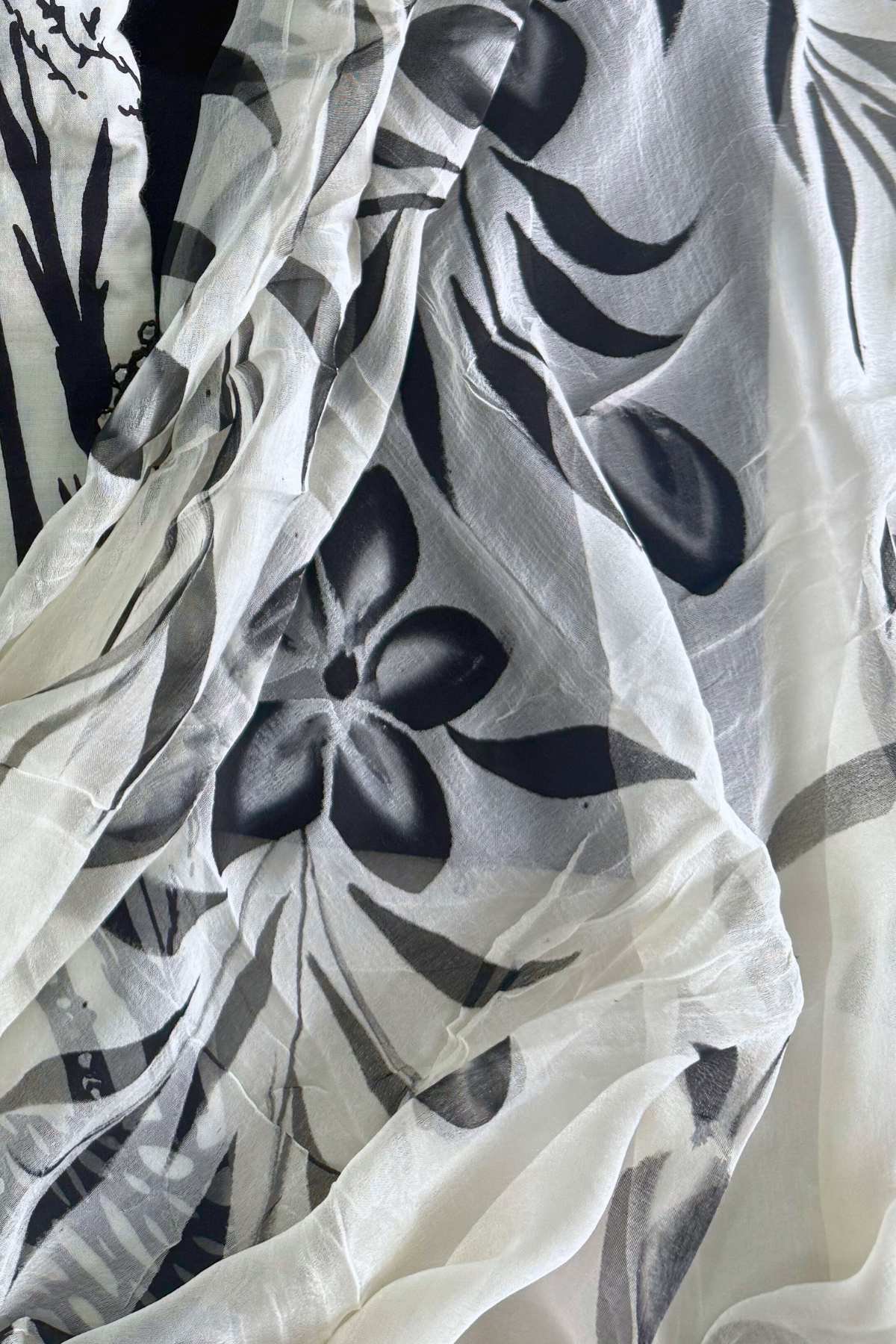 Black & White Cotton Suit Set