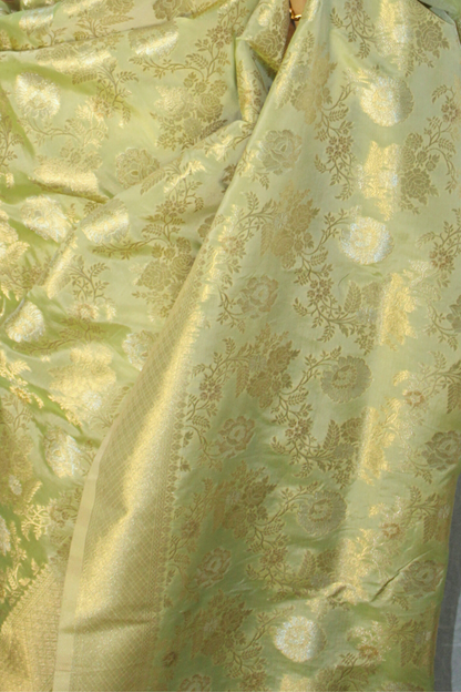 Garden Dreams Banarasi Silk Saree