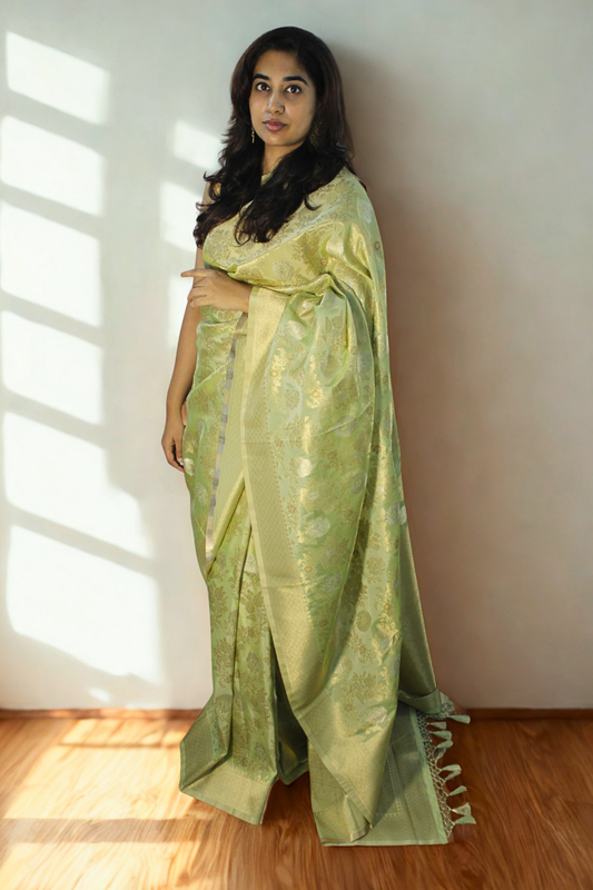 Garden Dreams Banarasi Silk Saree