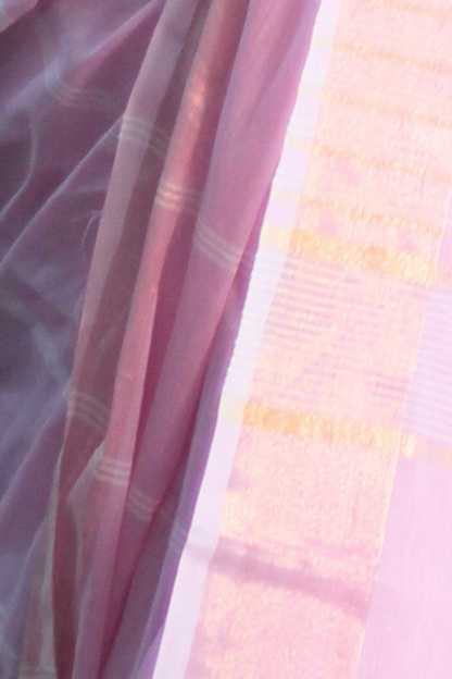Pastel Cotton Handloom Saree
