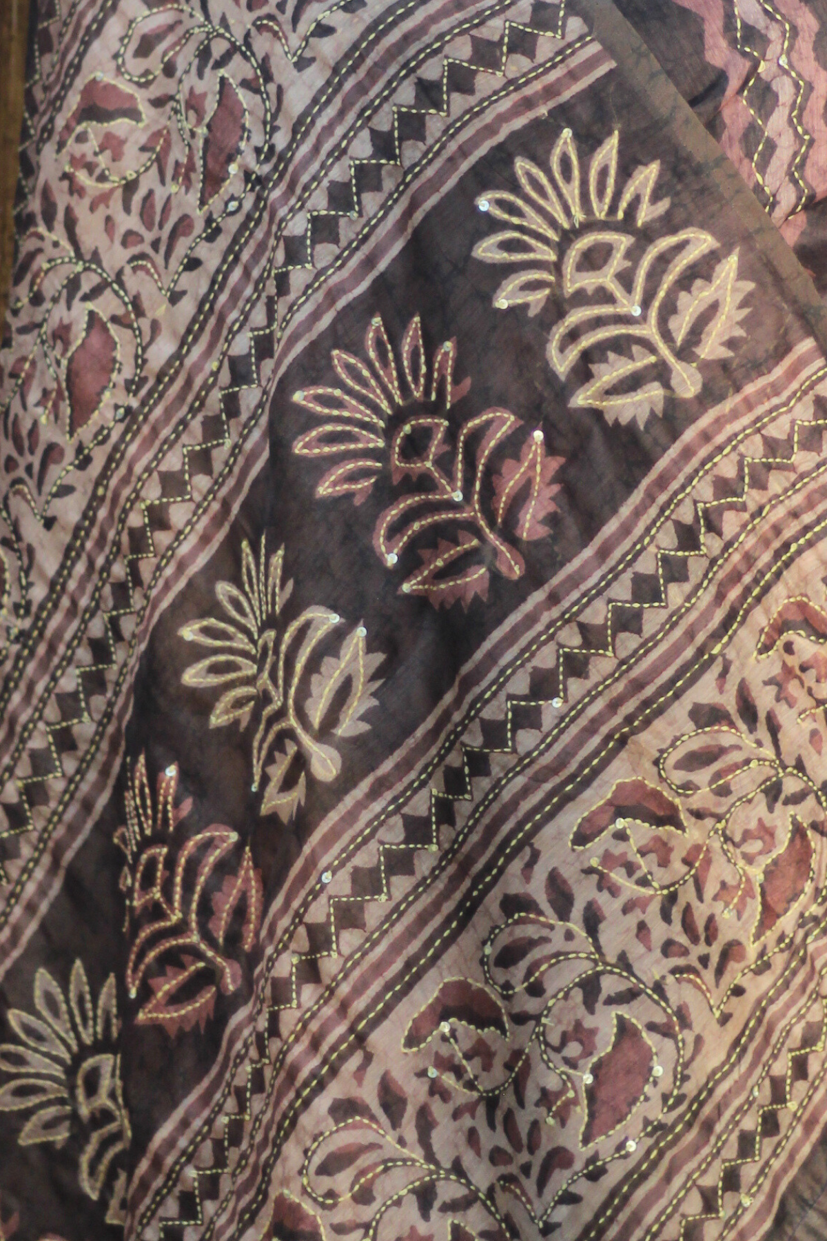 Dusky Cotton Bloom Saree