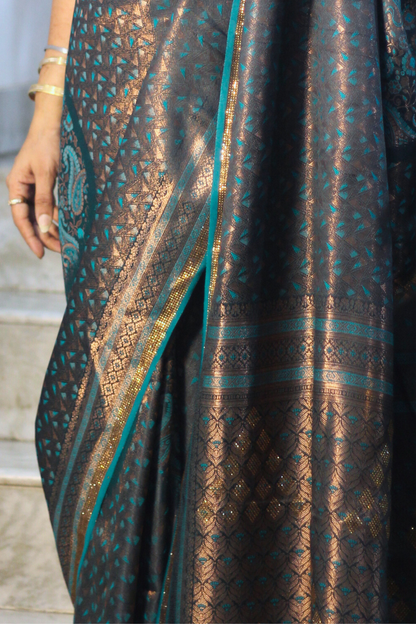 Mosaic Banarasi Silk Saree